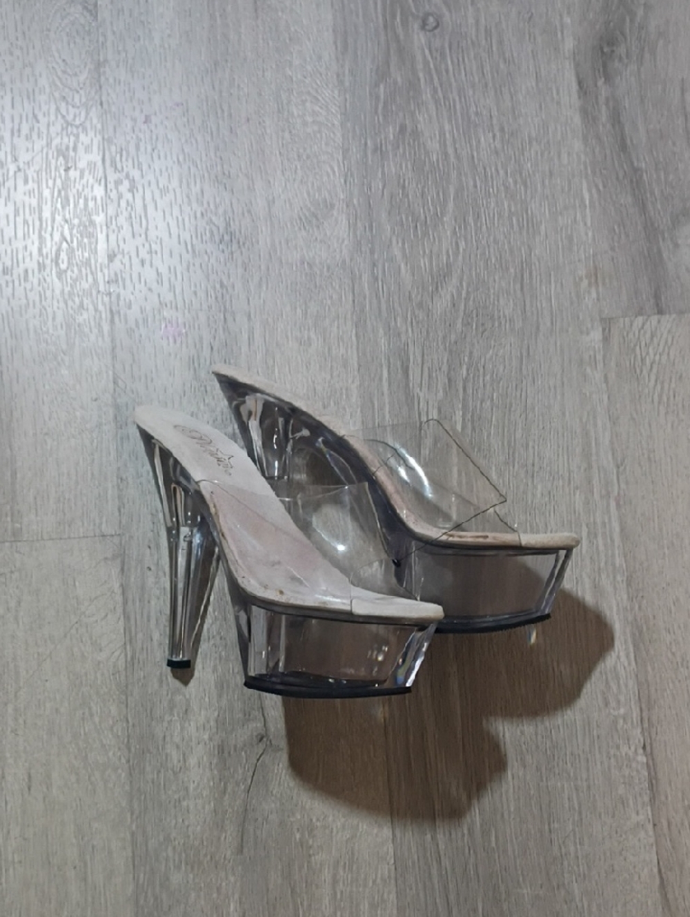 Clear Platform High Heel Slide - Transparent Women’s Sandal
